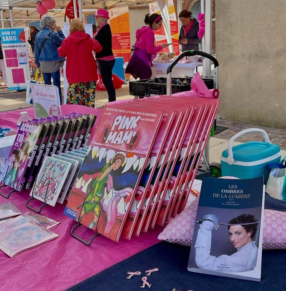 Stand avec bande dessinée 